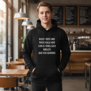 Versiculo A Eleccion Buzo Canguro Cristiano Friki Tu Eres