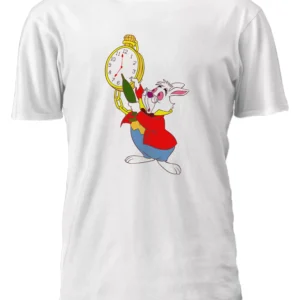 Conejo Blanco Relojero Alicia Remera Friki Tu Eres #5