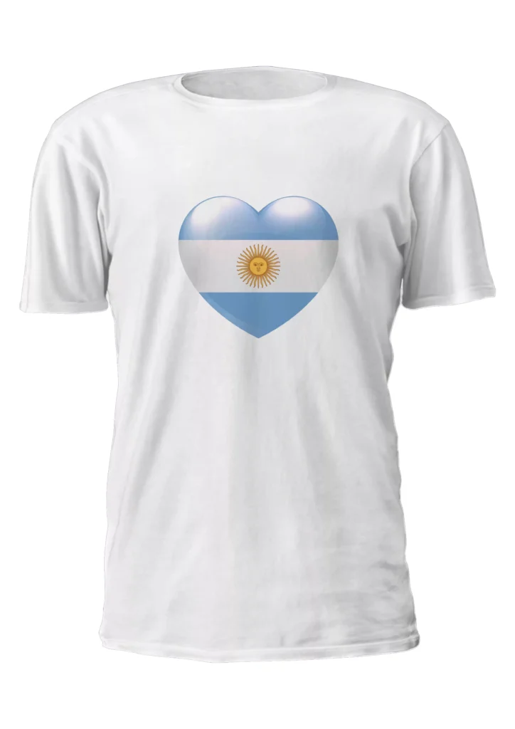 Argentina Corazon Pasion Emblema Remera Friki Tu Eres #6