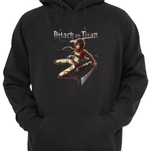 Attack On Titan Mikasa Ackerman Buzo Canguro Friki Tu Eres #7