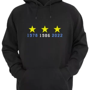 Argentina 3 Estrellas Mundiales Buzo Canguro Friki Tu Eres #10