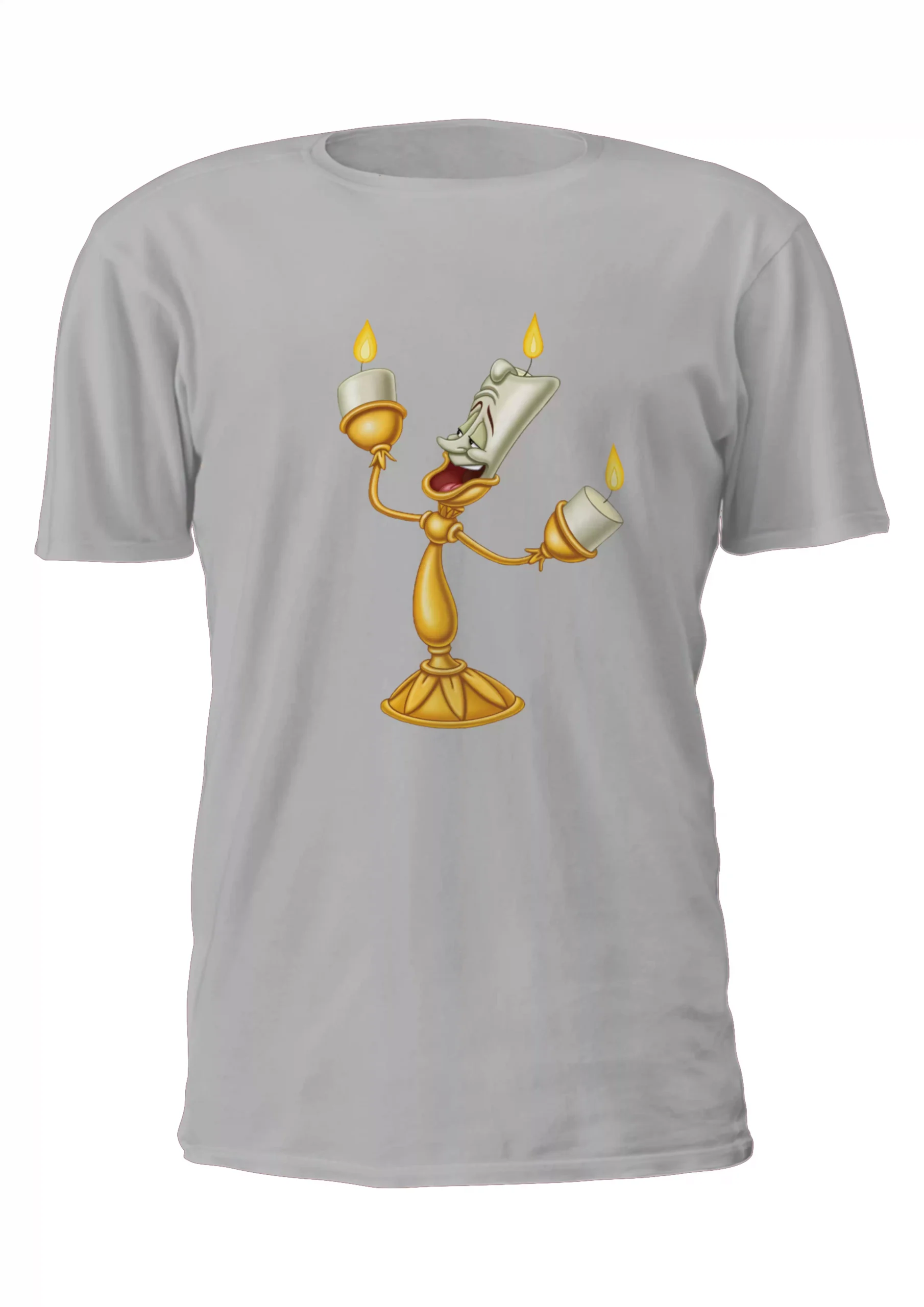 La Bella Y La Bestia Vela Lumiere Remera Friki Tu Eres #7 - Imagen 2