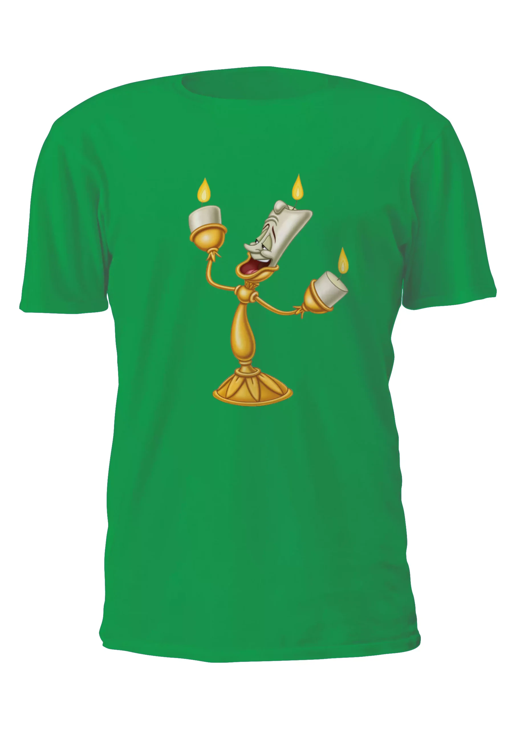 La Bella Y La Bestia Vela Lumiere Remera Friki Tu Eres #7 - Imagen 3