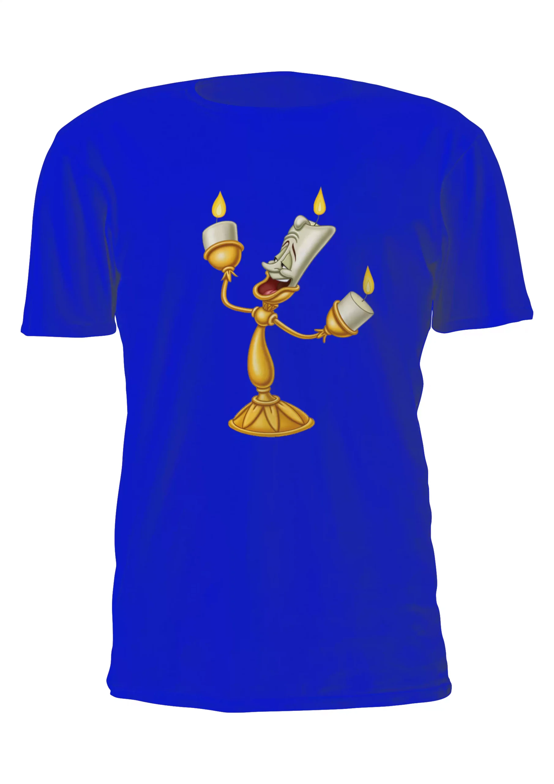 La Bella Y La Bestia Vela Lumiere Remera Friki Tu Eres #7 - Imagen 4