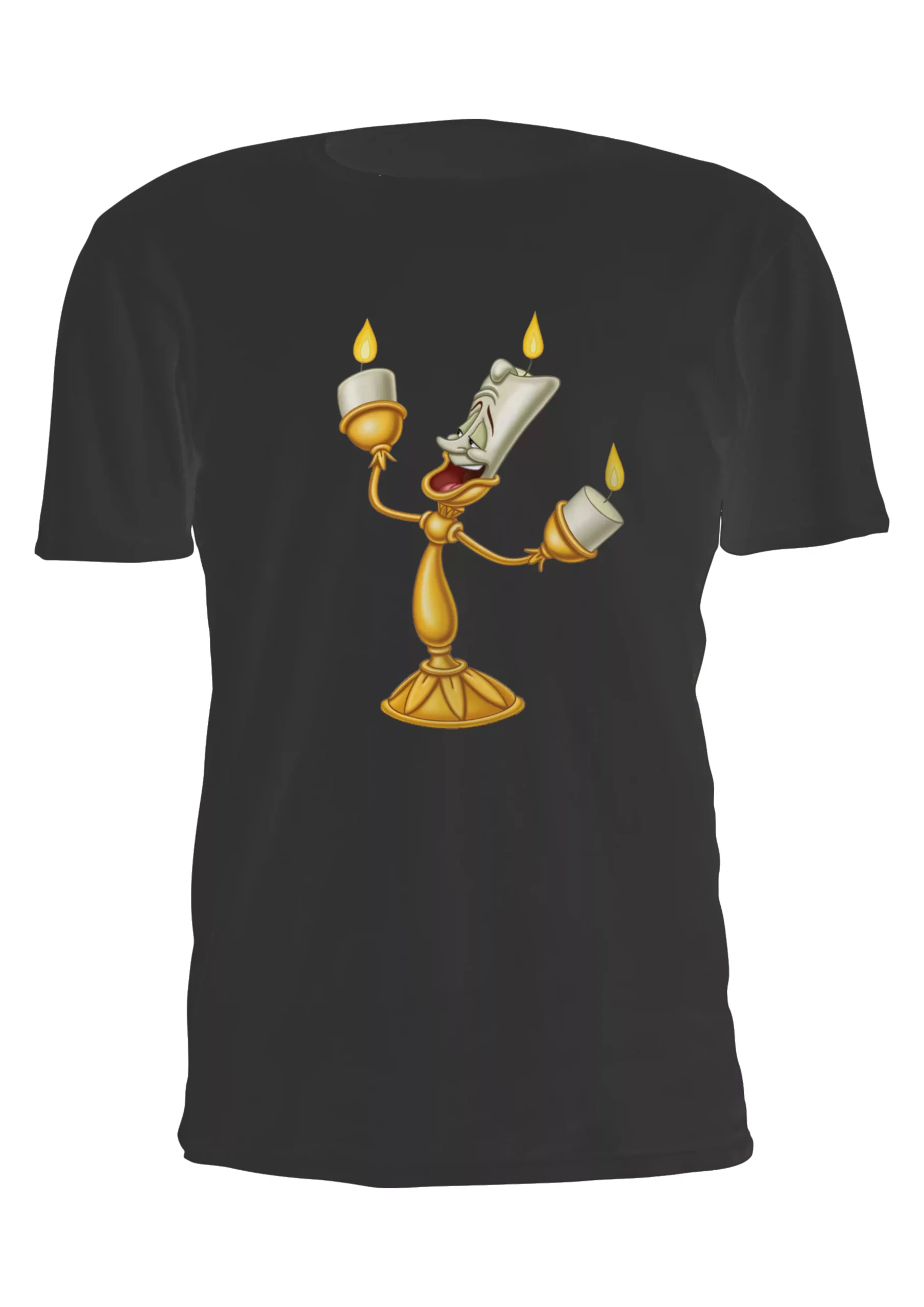 La Bella Y La Bestia Vela Lumiere Remera Friki Tu Eres #7 - Imagen 6