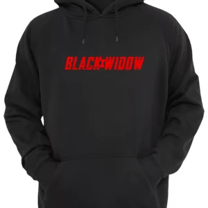 Black Widow Viuda Negra Logo Buzo Canguro Friki Tu Eres #5
