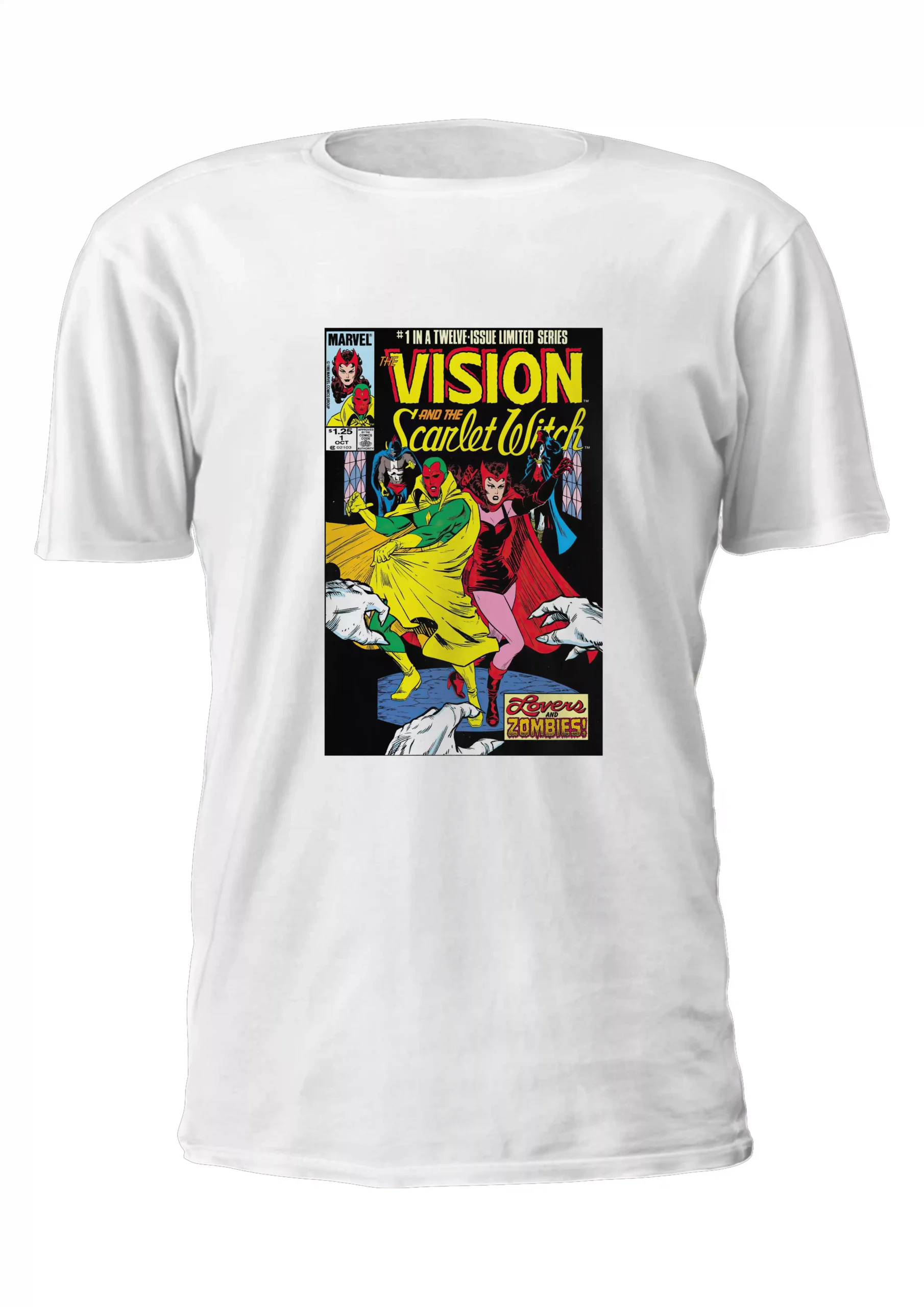 Bruja Escarlata Vision Portada Comic Remera Friki Tu Eres #5
