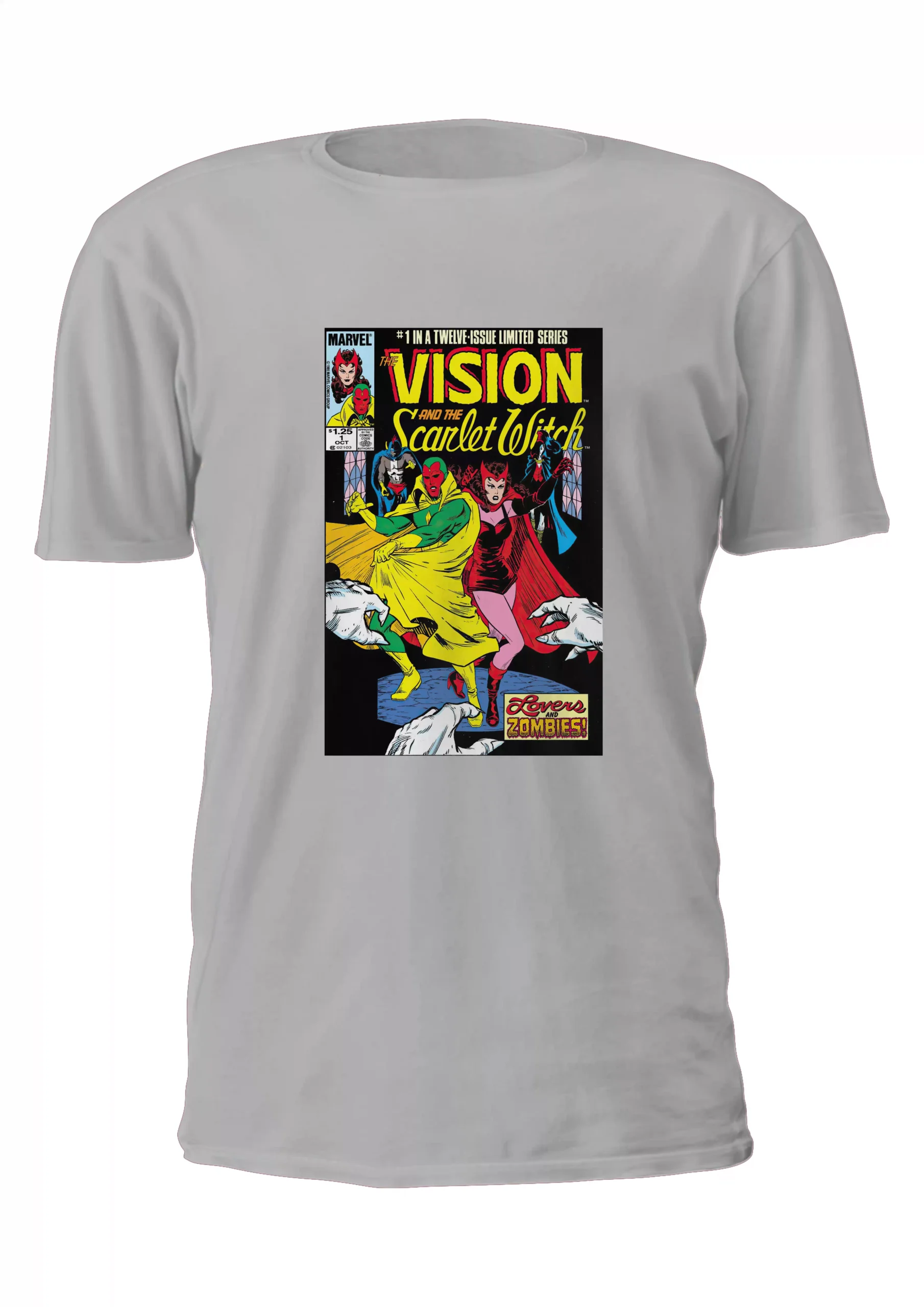 Bruja Escarlata Vision Portada Comic Remera Friki Tu Eres #5 - Imagen 2