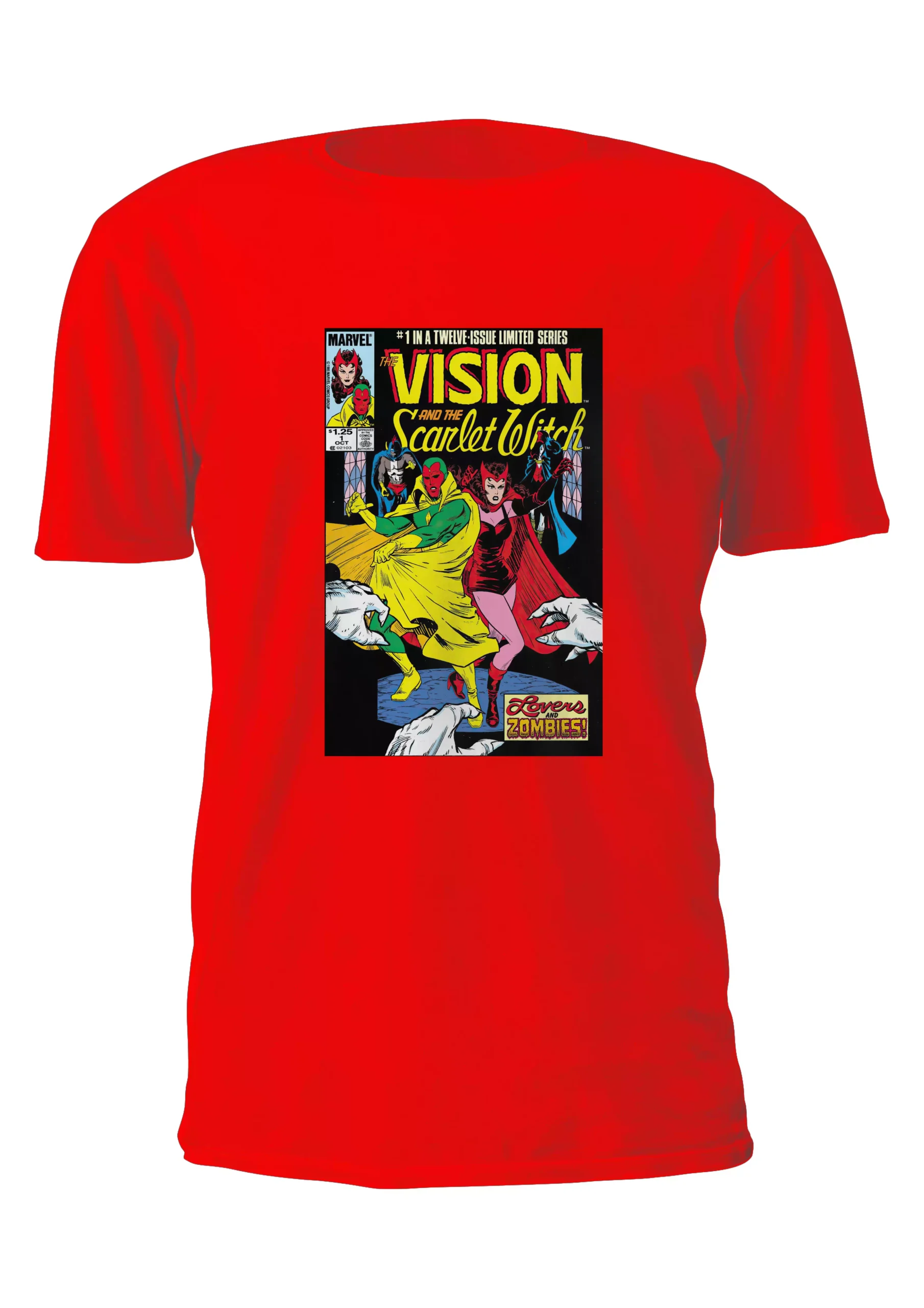 Bruja Escarlata Vision Portada Comic Remera Friki Tu Eres #5 - Imagen 5