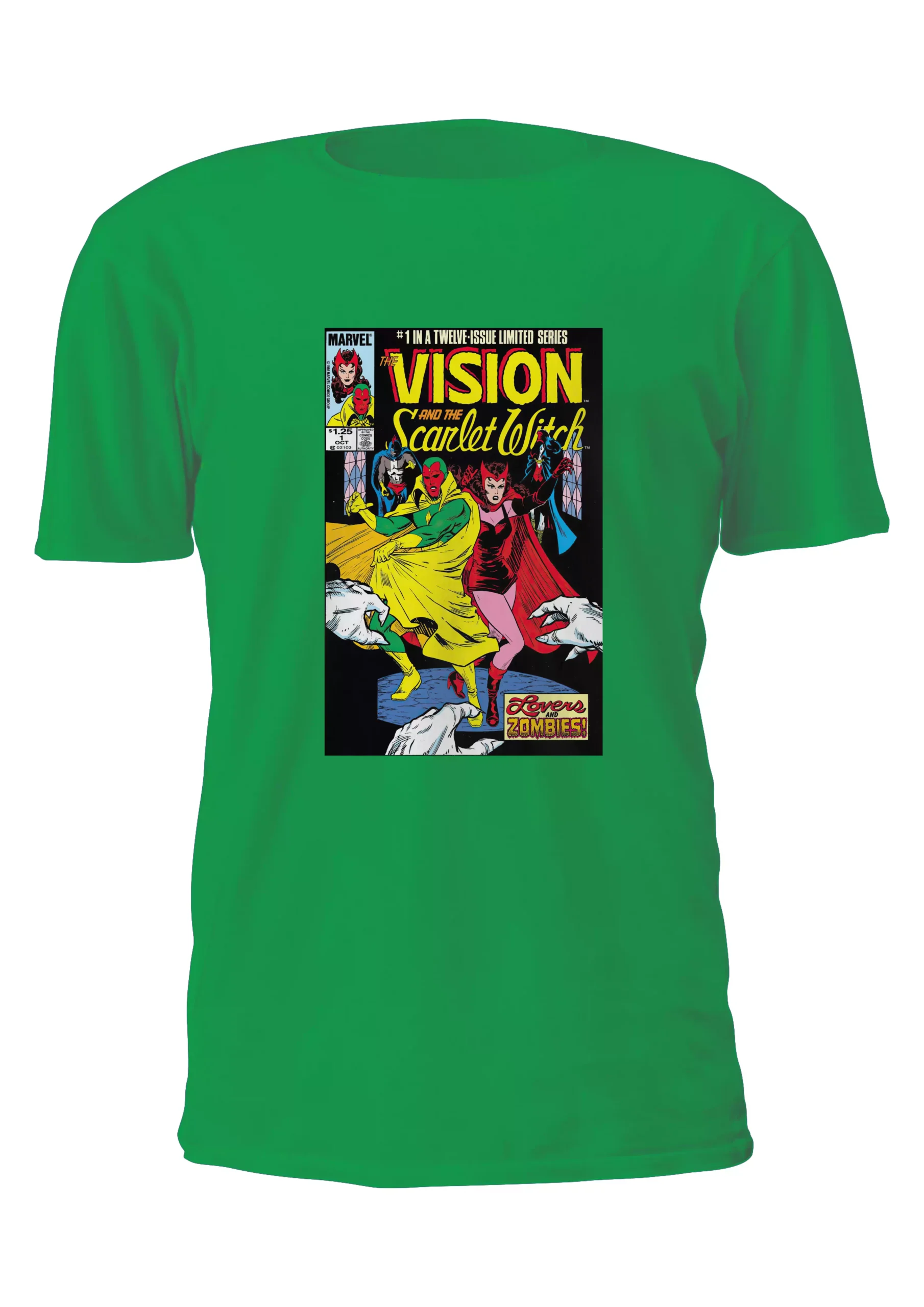 Bruja Escarlata Vision Portada Comic Remera Friki Tu Eres #5 - Imagen 3