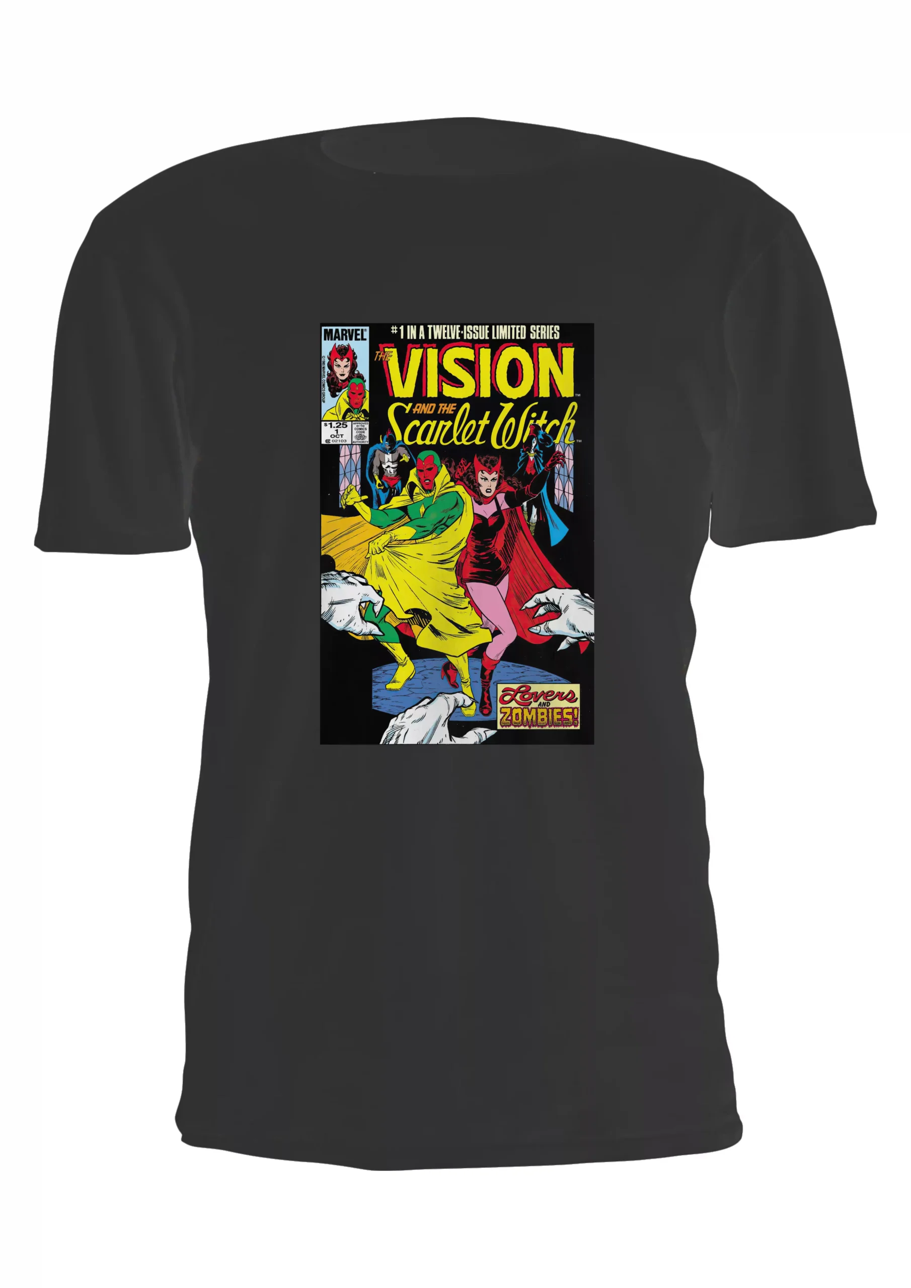 Bruja Escarlata Vision Portada Comic Remera Friki Tu Eres #5 - Imagen 6