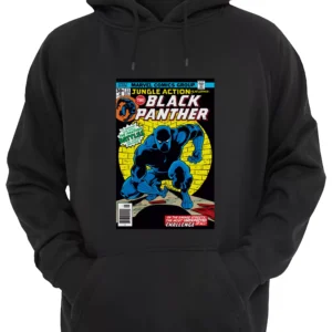 Pantera Negra Black Panther Portada Comic Buzo Canguro Friki Tu Eres #4