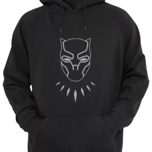 Pantera Negra Black Panther Logo Buzo Canguro Friki Tu Eres #1