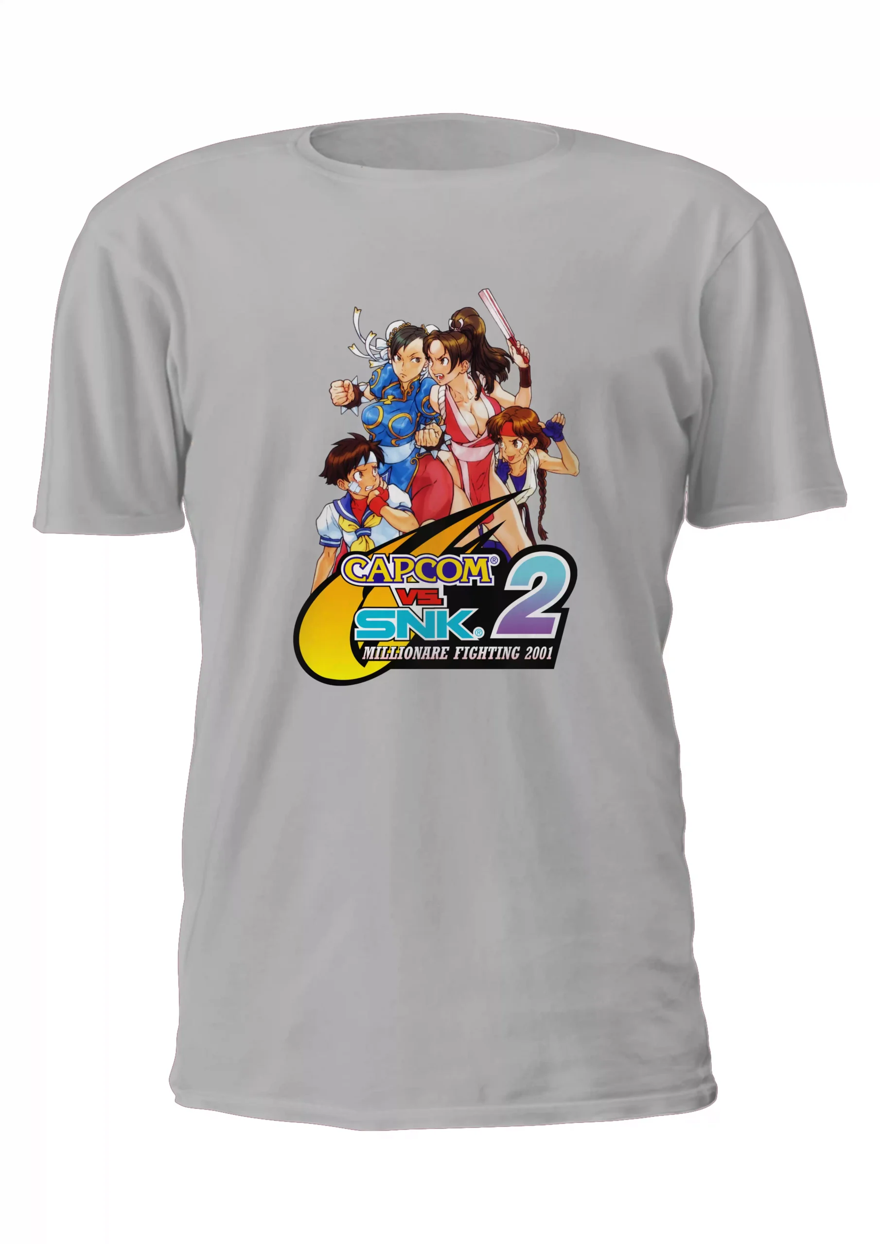 Capcom Vs Snk Chun Li Vs Mai Remera Friki Tu Eres #2 - Imagen 2