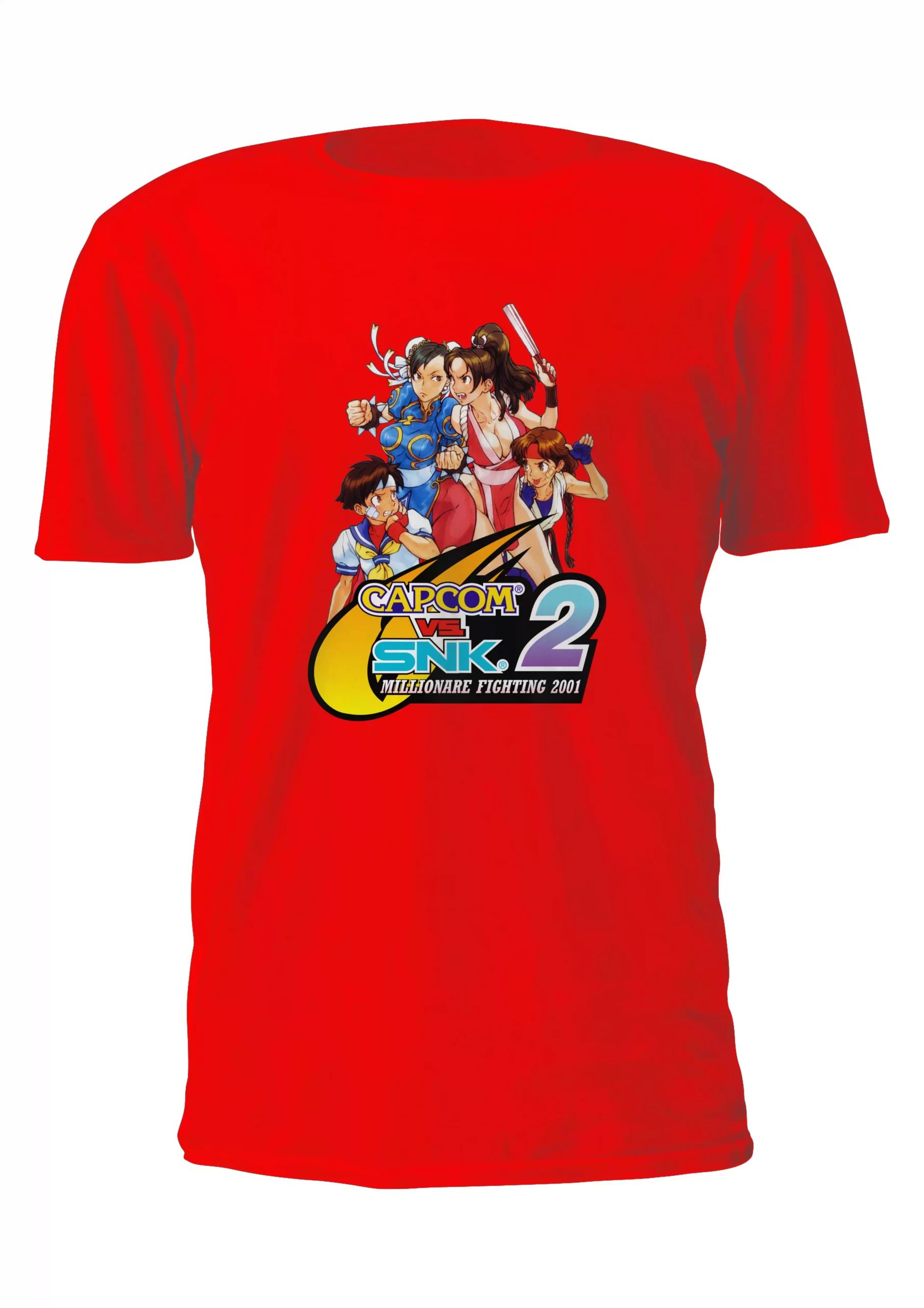 Capcom Vs Snk Chun Li Vs Mai Remera Friki Tu Eres #2 - Imagen 5