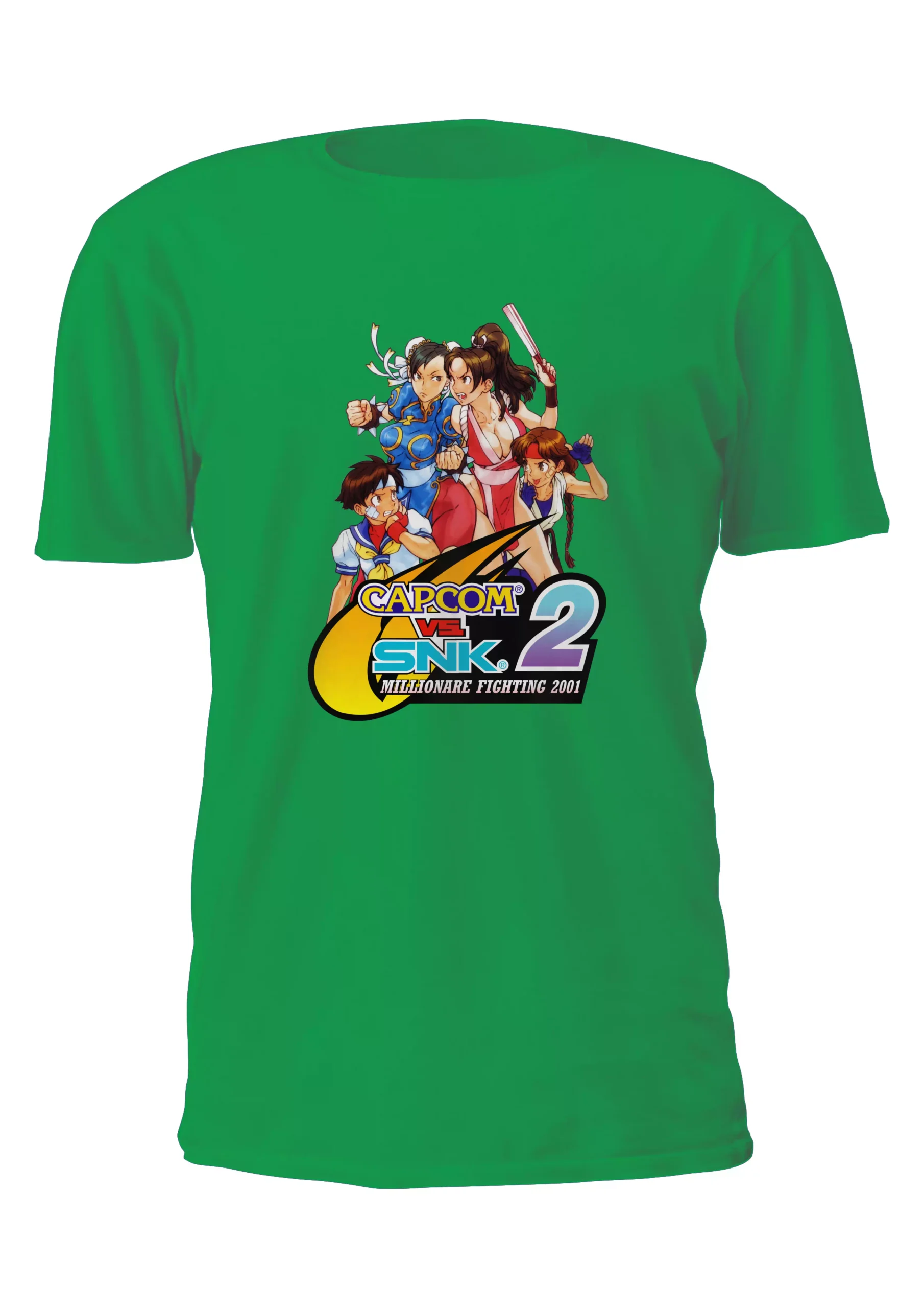 Capcom Vs Snk Chun Li Vs Mai Remera Friki Tu Eres #2 - Imagen 3