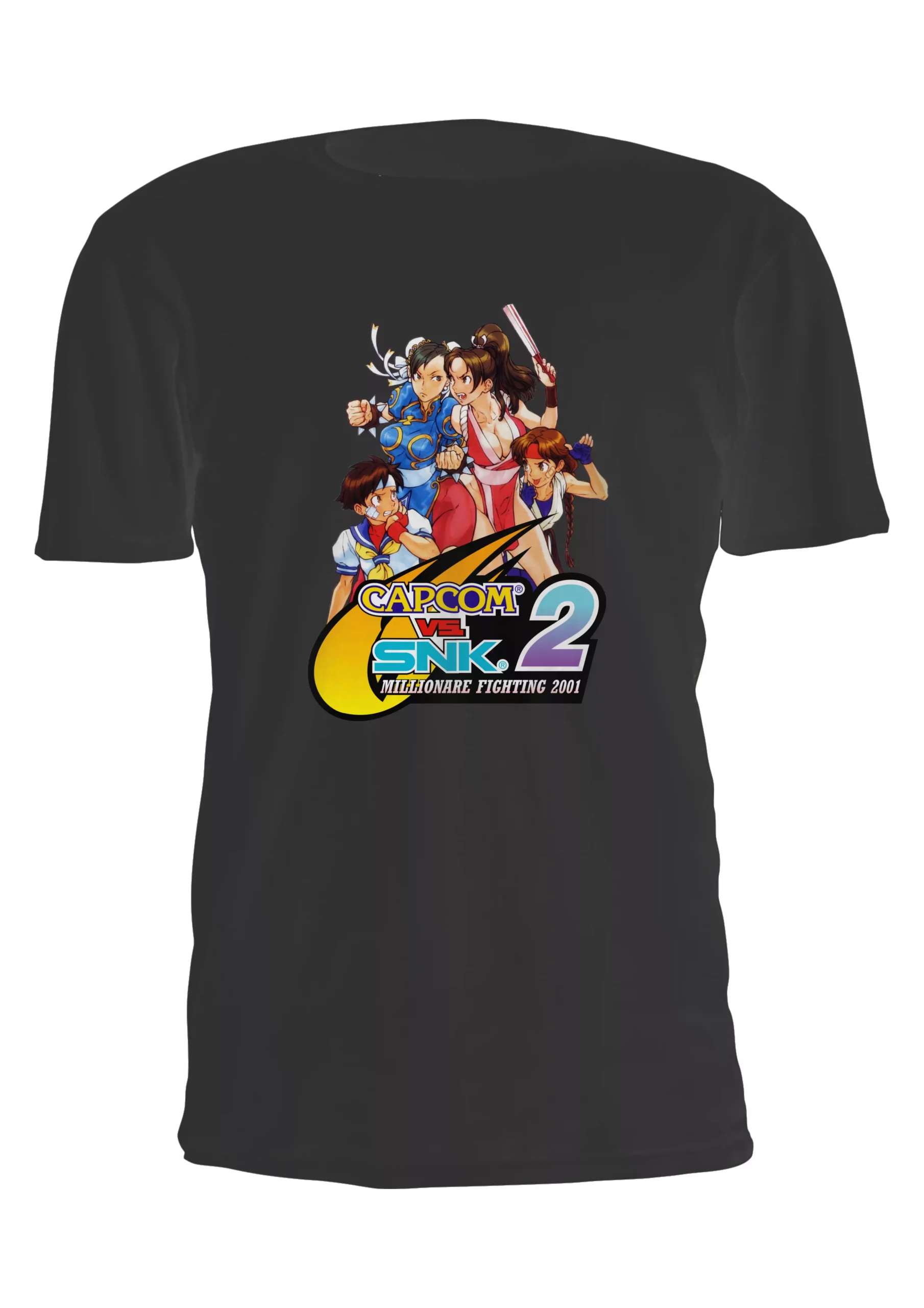 Capcom Vs Snk Chun Li Vs Mai Remera Friki Tu Eres #2 - Imagen 6