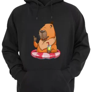 Capibara Carpincho Descansando Buzo Canguro Friki Tu Eres #3