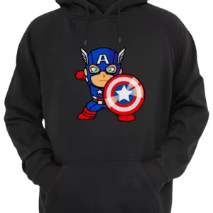 Capitan America Steve Rogers Buzo Canguro Friki Tu Eres #3