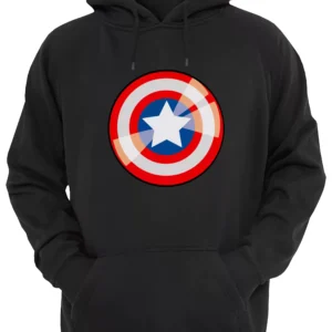 Capitan America Logo Escudo Buzo Canguro Friki Tu Eres #8
