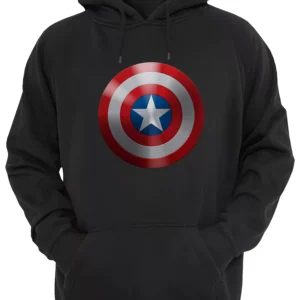 Capitan America Logo Escudo Buzo Canguro Friki Tu Eres #9
