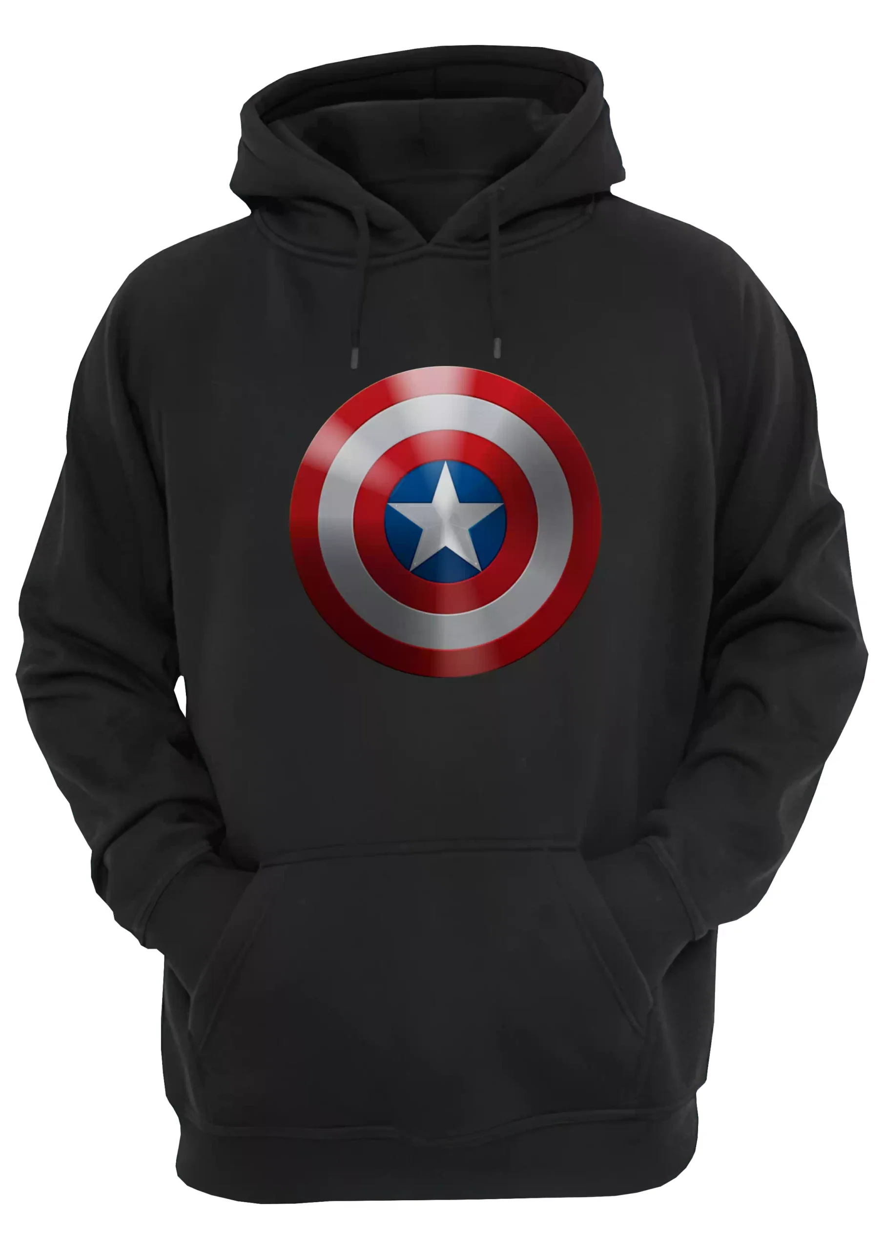 Capitan America Logo Escudo Buzo Canguro Friki Tu Eres #9