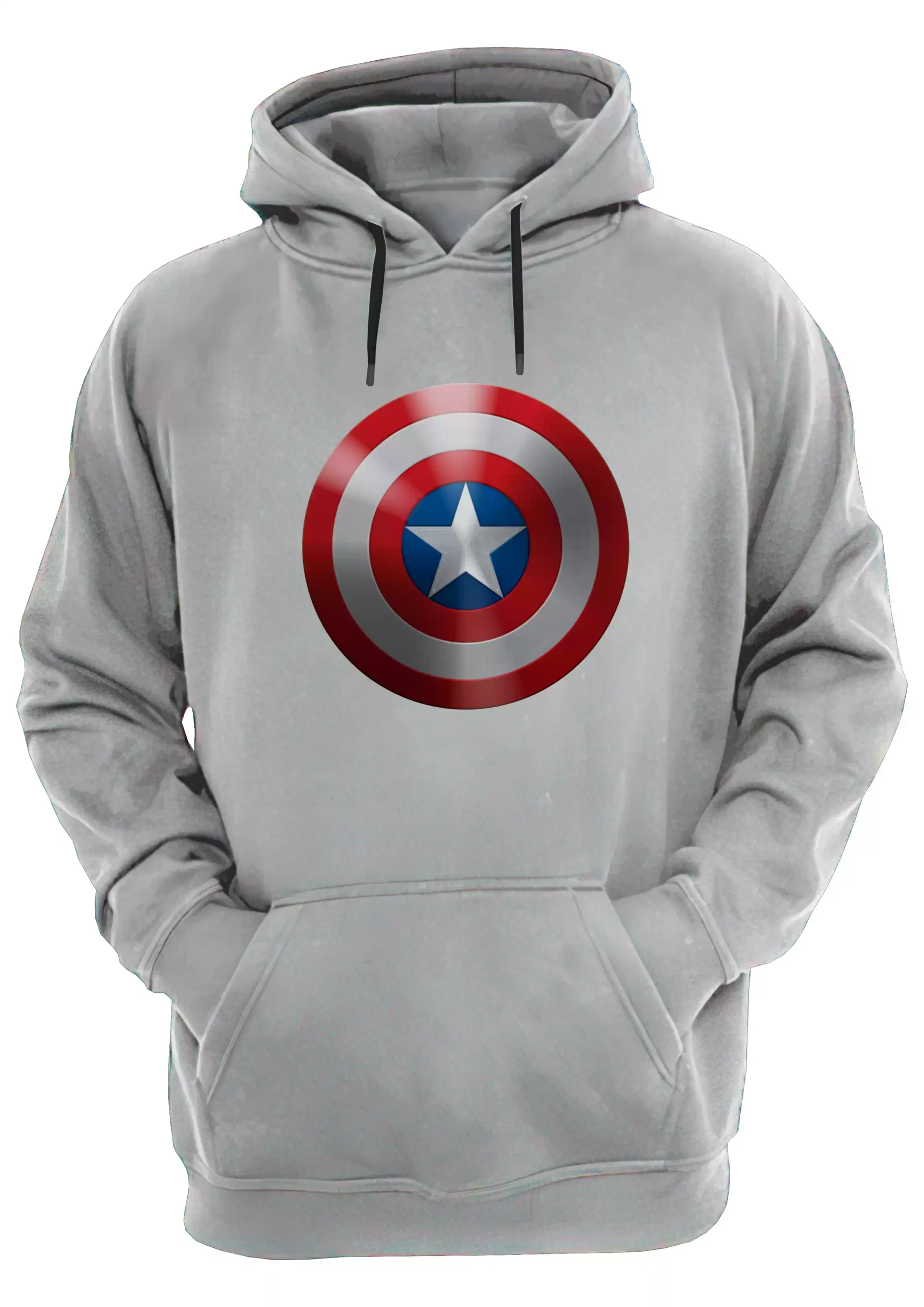 Capitan America Logo Escudo Buzo Canguro Friki Tu Eres #9 - Imagen 2