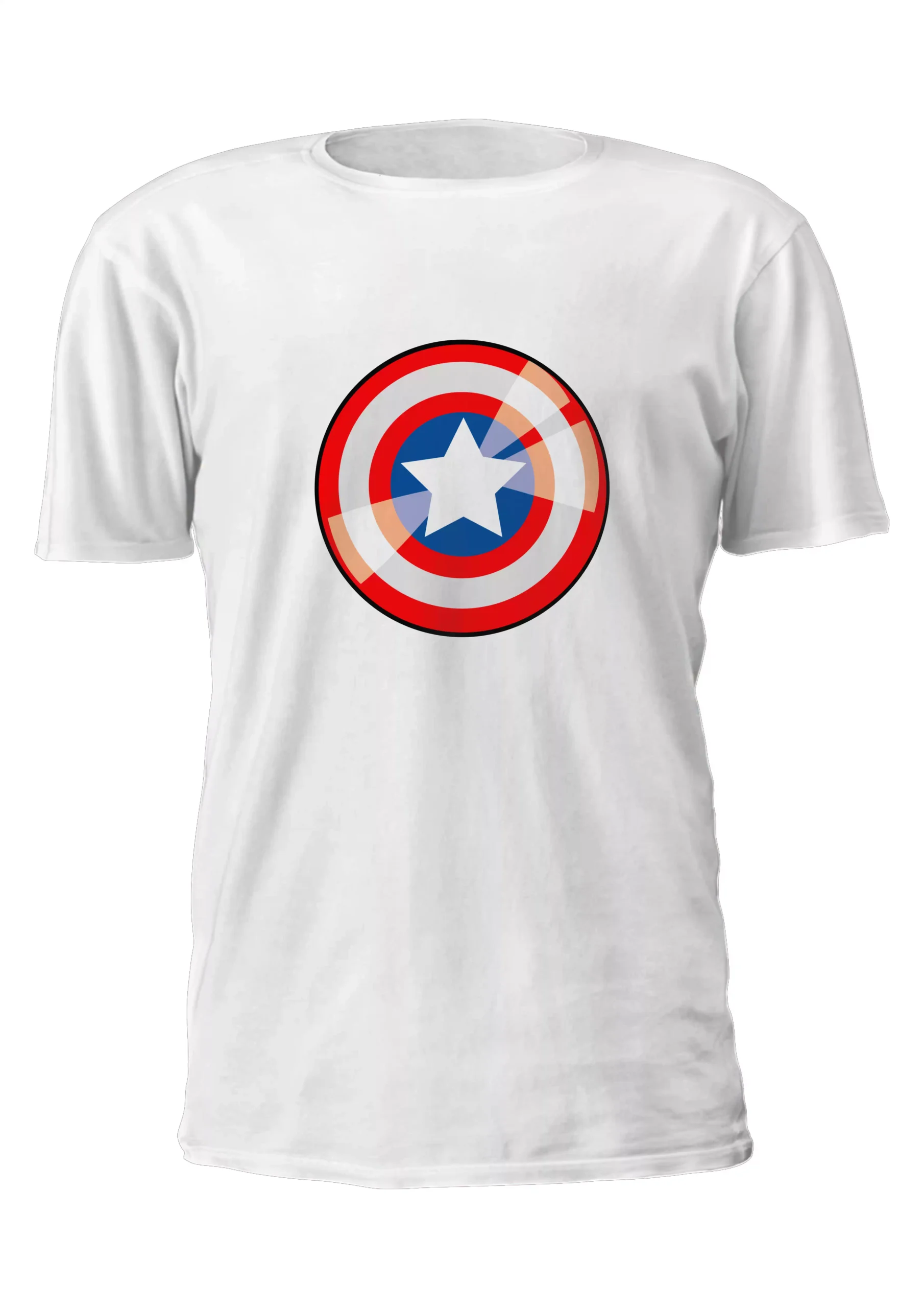 Capitan America Logo Escudo Remera Friki Tu Eres #4