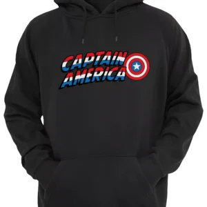 Capitan America Logo Escudo Buzo Canguro Friki Tu Eres #7