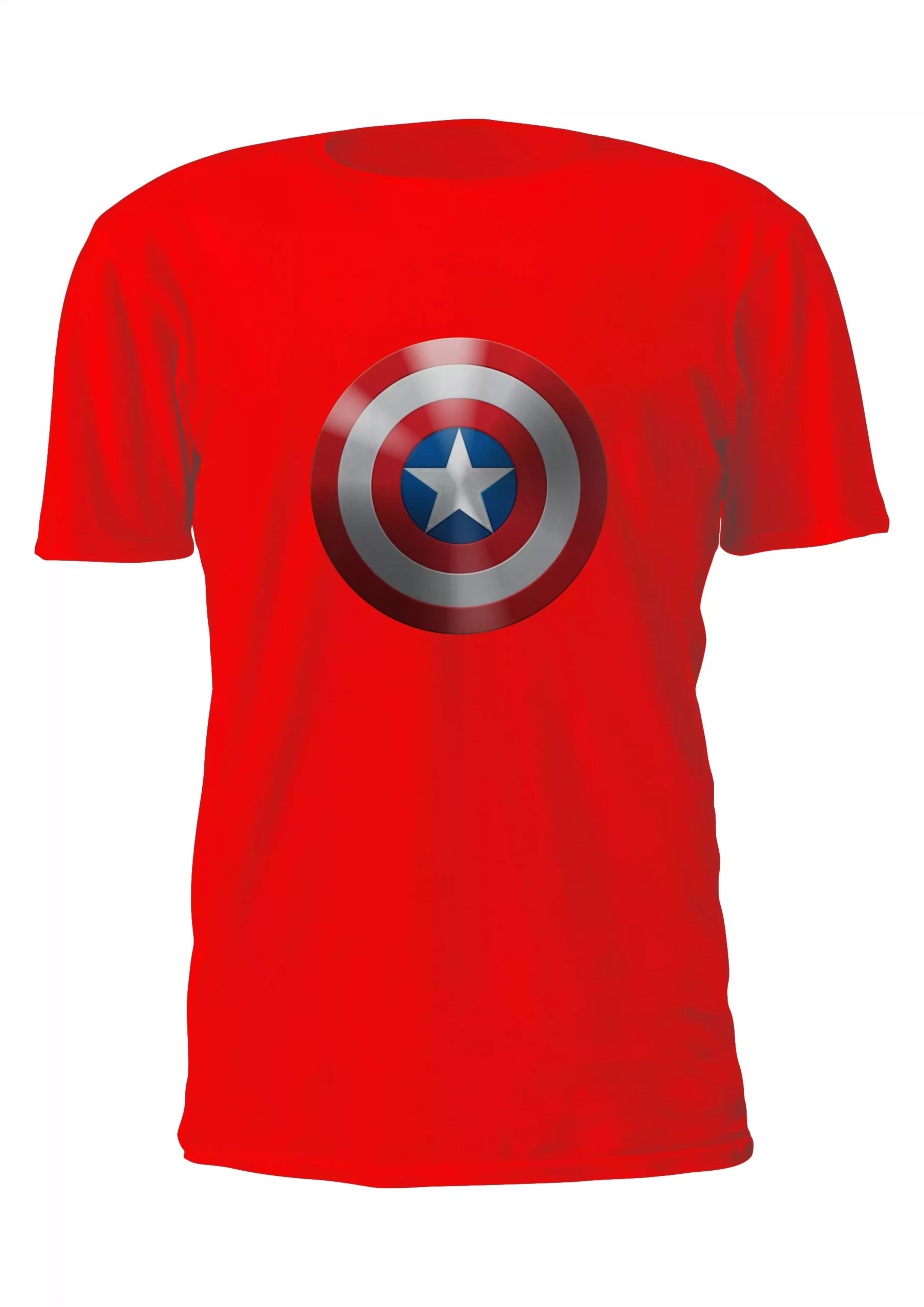 Capitan America Logo Escudo Remera Friki Tu Eres #5 - Imagen 5