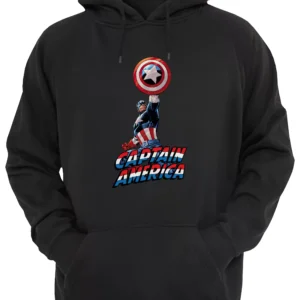 Capitan America Steve Rogers Buzo Canguro Friki Tu Eres #1