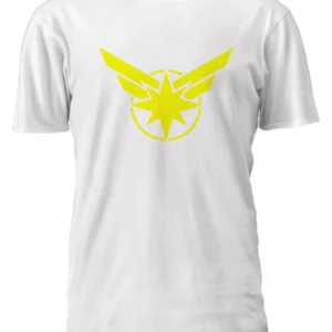 Capitana Marvel Logo Remera Friki Tu Eres #4