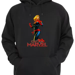 Capitana Marvel Carol Danvers Buzo Canguro Friki Tu Eres #1