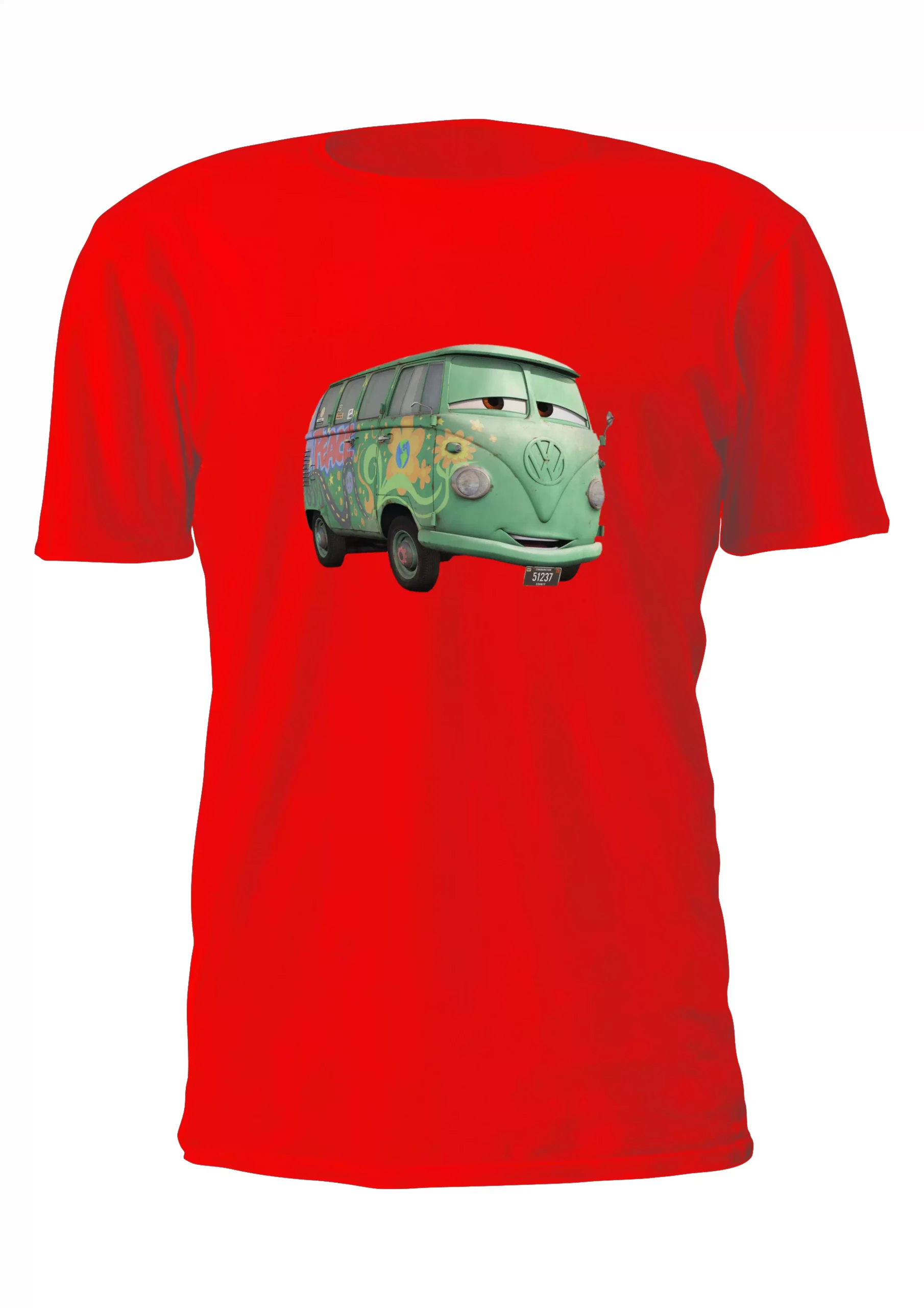 Cars Fillmore Furgoneta Hippie Remera Friki Tu Eres #5 - Imagen 5