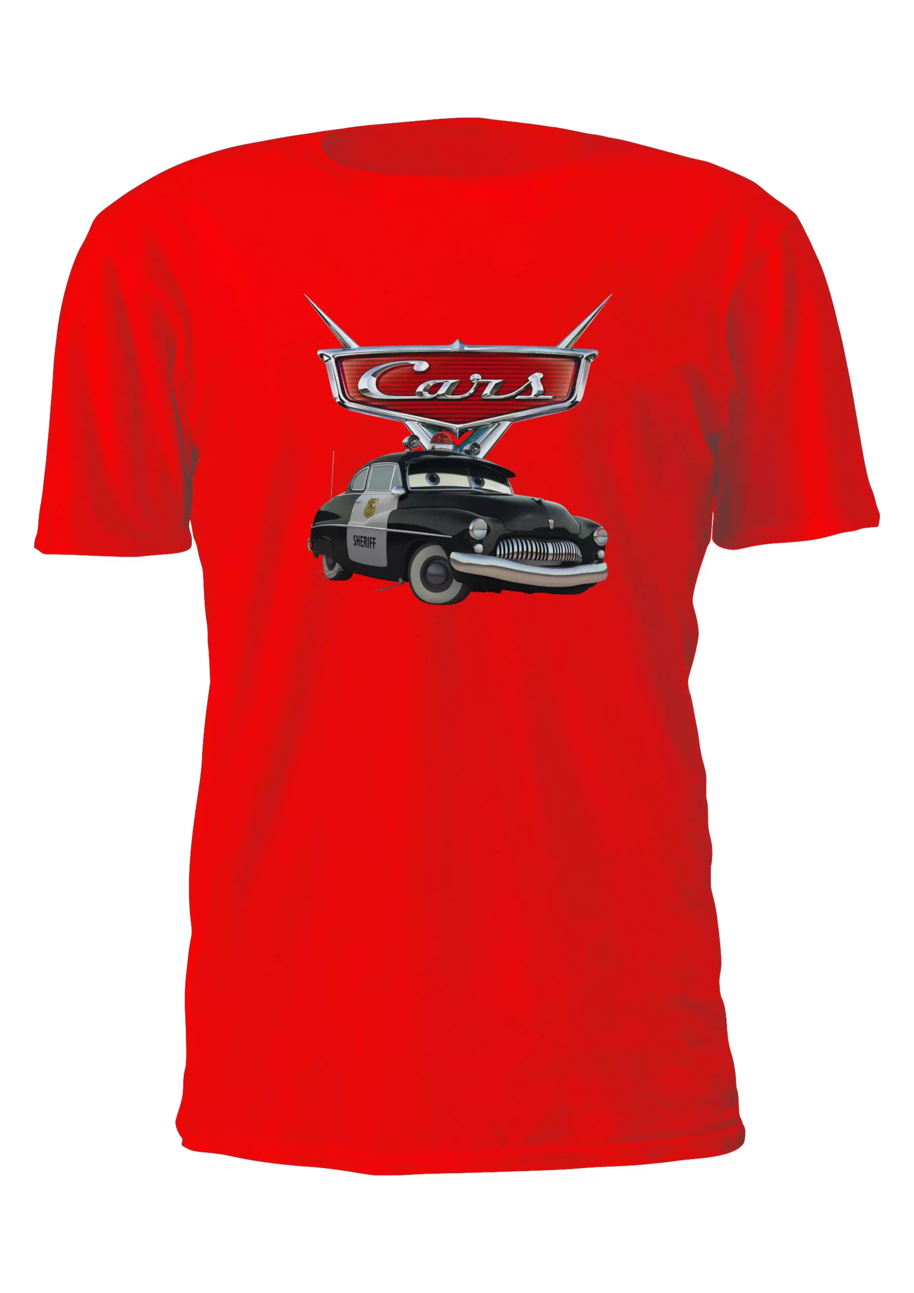 Cars Sheriff Policia Remera Friki Tu Eres #14 - Imagen 5